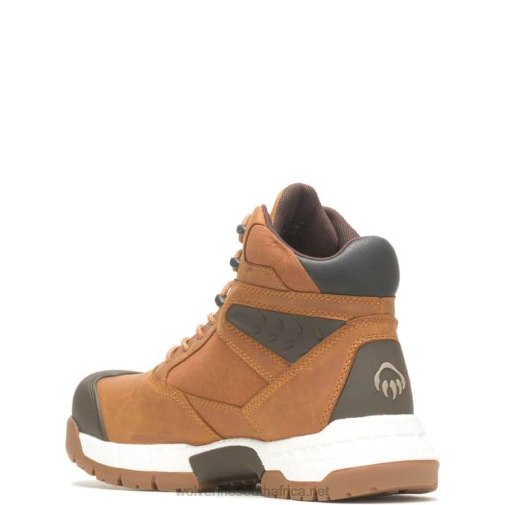 Men Rush UltraSpring 6" CarbonMax Work Boot VZRN133 Honey Wolverine - Image 3