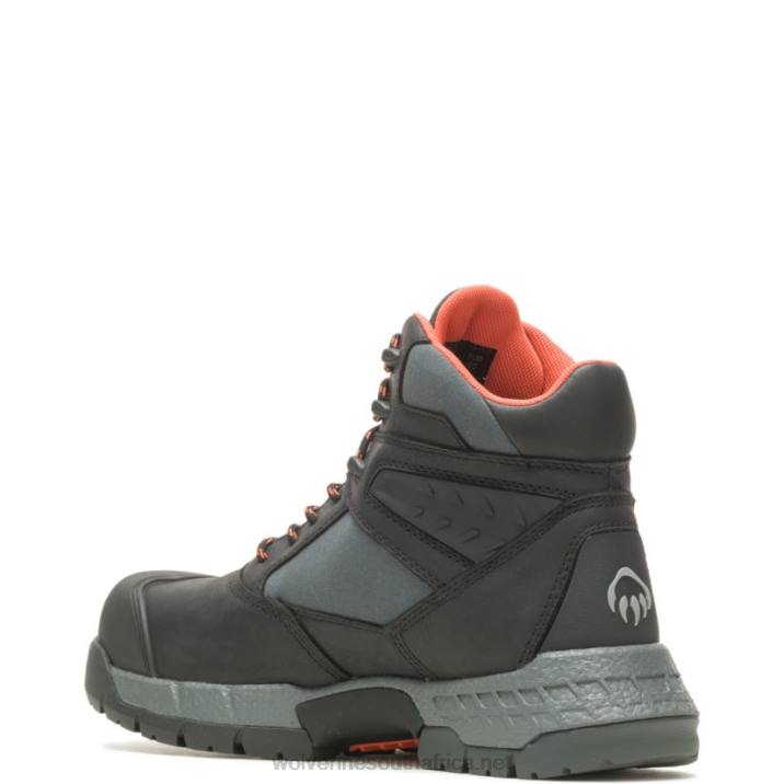 Men Rush UltraSpring 6" CarbonMax Work Boot VZRN134 Black Wolverine - Image 3
