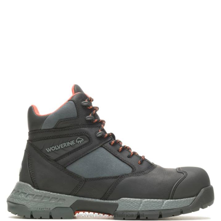 Men Rush UltraSpring 6" CarbonMax Work Boot VZRN134 Black Wolverine - Image 1