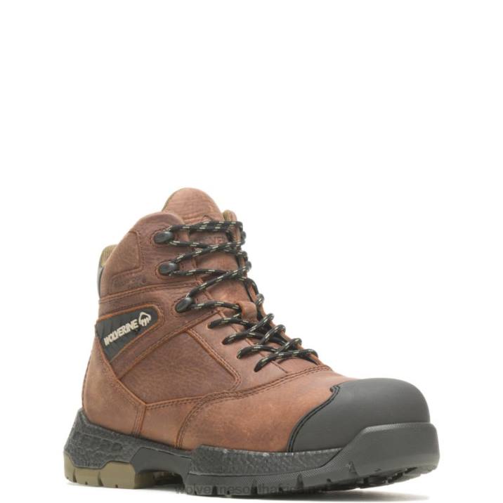 Men Rush UltraSpring 6" CarbonMax Work Boot VZRN135 Brown Wolverine - Image 2