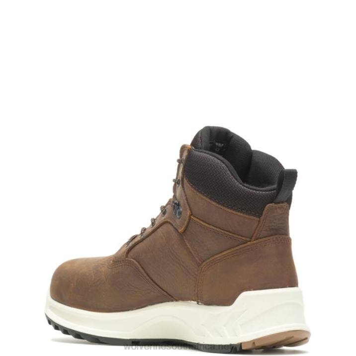 Men ShiftPLUS Work LX 6" Alloy-Toe Boot VZRN65 Brown Wolverine - Image 3