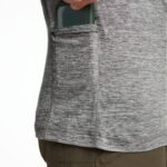 Men Sun-Stop Eco 1/2 Zip VZRN312 Gunmetal Heather Wolverine - Image 4
