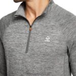 Men Sun-Stop Eco 1/2 Zip VZRN312 Gunmetal Heather Wolverine - Image 5