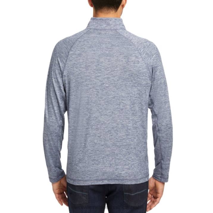 Men Sun-Stop Eco 1/2 Zip VZRN313 Navy Heather Wolverine - Image 6
