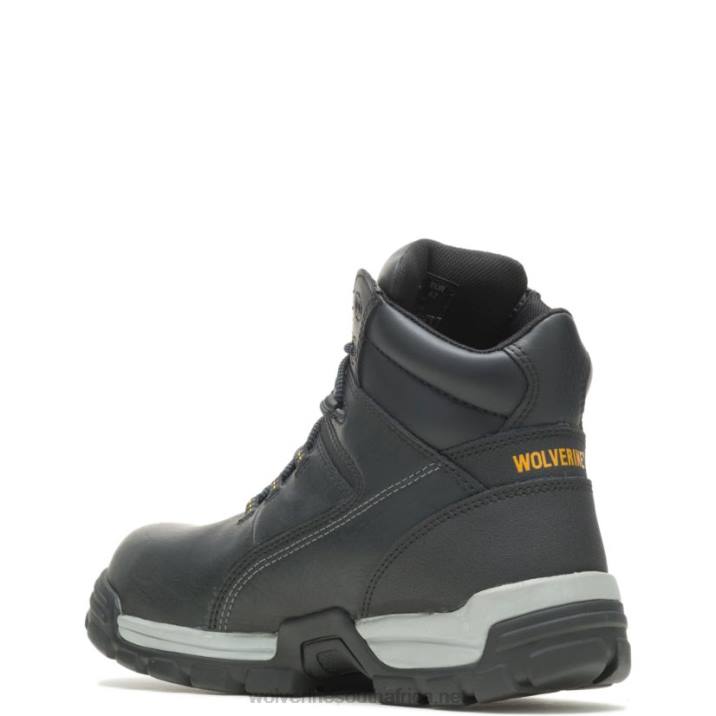 Men Tarmac Waterproof Reflective Composite-Toe 6" Work Boot VZRN142 Black Wolverine - Image 3