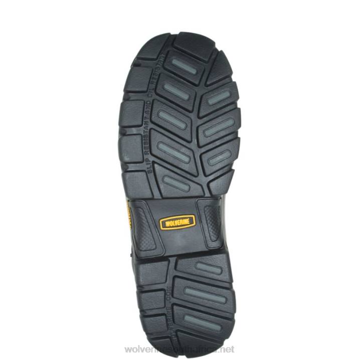 Men Tarmac Waterproof Reflective Composite-Toe 6" Work Boot VZRN142 Black Wolverine - Image 4