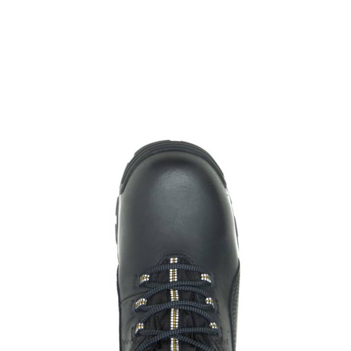 Men Tarmac Waterproof Reflective Composite-Toe 6" Work Boot VZRN142 Black Wolverine - Image 5
