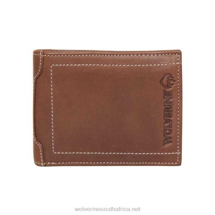 unisex_raider_bifold_wallet_with_wing_vzrn249_brown_wolverine.jpg Unisex Raider Bifold Wallet With Wing VZRN249 Brown Wolverine - Image 1