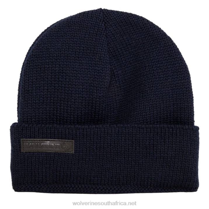 unisex_wool_watch_cap_vzrn240_dark_navy_wolverine.jpg Unisex Wool Watch Cap VZRN240 Dark Navy Wolverine - Image 1