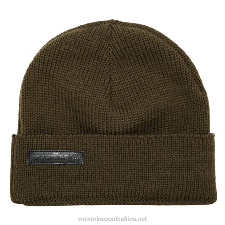 unisex_wool_watch_cap_vzrn241_dark_olive_wolverine.jpg Unisex Wool Watch Cap VZRN241 Dark Olive Wolverine - Image 1