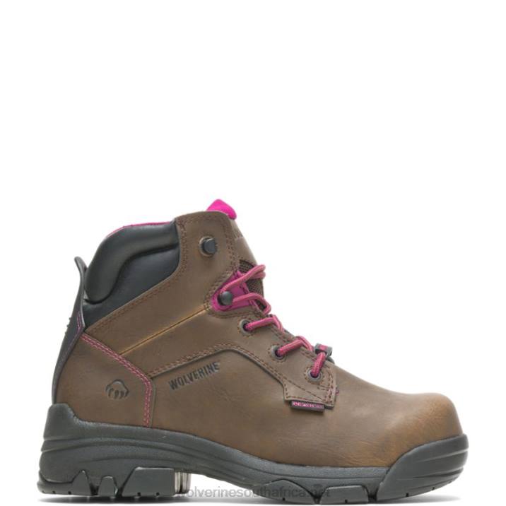 women_merlin_waterproof_composite_toe_6_work_boot_vzrn58_brown_wolverine.jpg Women Merlin Waterproof Composite-Toe 6" Work Boot VZRN58 Brown Wolverine - Image 1