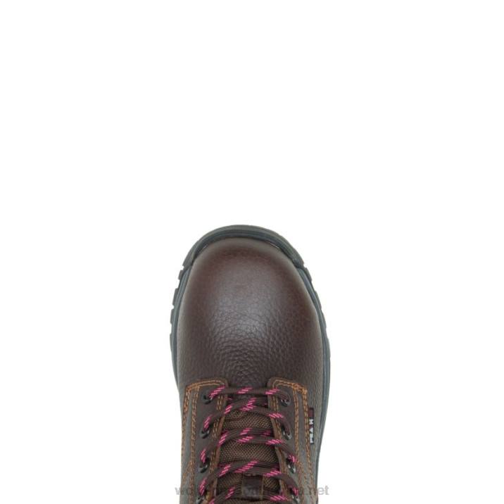 Women Piper Waterproof Composite-Toe 6" Work Boot VZRN102 Brown Wolverine - Image 5