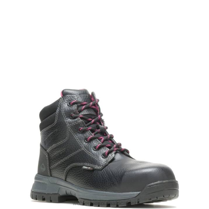 Women Piper Waterproof Composite-Toe 6" Work Boot VZRN103 Black Wolverine - Image 2