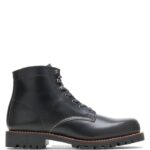 Men 1000 Mile Plain-Toe Rugged Boot VZRN199 Black Wolverine