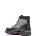 Men Faribault x 1000 Mile Plain-Toe Rugged Boot VZRN223 Black/Grey Wolverine - Image 3