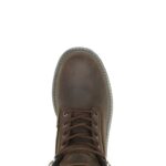 Men Floorhand Met-Guard 6" Steel-Toe Work Boot VZRN73 Dark Brown Wolverine - Image 5