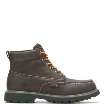 Men Floorhand Moc Toe 6 Work Boot VZRN170 Dark Coffee Wolverine