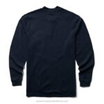 Men FR Long Sleeve Henley VZRN274 Navy Wolverine - Image 3
