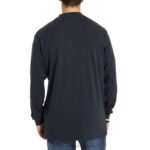 Men FR Long Sleeve Henley VZRN274 Navy Wolverine - Image 4