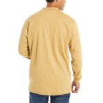Men FR Long Sleeve Henley VZRN275 Khaki Wolverine - Image 3