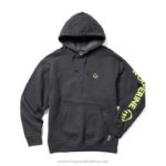 Men Graphic Hoody- Sleeve Logo VZRN233 Onyx Heather Wolverine