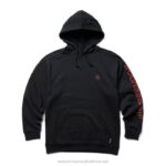 Men Graphic Hoody- Sleeve Logo VZRN234 Black Wolverine