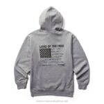 Men Graphic Hoody VZRN289 Land of the Free Wolverine - Image 2