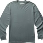 Men Graphic Long Sleeve - Sleeve Logo VZRN257 Slate Blue Wolverine
