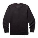 Men Guardian Cotton Long Sleeve Henley VZRN253 Black Wolverine - Image 3