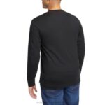 Men Guardian Cotton Long Sleeve Henley VZRN253 Black Wolverine - Image 5