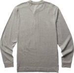 Men Guardian Cotton Long Sleeve Henley VZRN254 Light Grey Heather Wolverine - Image 2