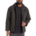 Men Guardian Cotton Work Jacket VZRN320 Onyx Wolverine - Image 2