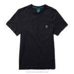 Men Hemp Tee VZRN331 Black Wolverine