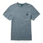 Men Hemp Tee VZRN334 Slate Blue Wolverine