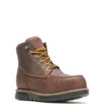 Men I-90 DuraShocks Moc-Toe 6" Work Boot VZRN195 Brown Wolverine - Image 2