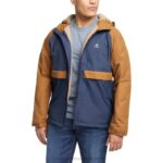Men I-90 Sherpa Lined Rain Jacket VZRN245 Navy Wolverine - Image 2