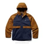 Men I-90 Sherpa Lined Rain Jacket VZRN245 Navy Wolverine