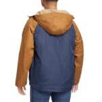 Men I-90 Sherpa Lined Rain Jacket VZRN245 Navy Wolverine - Image 5