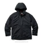 Men I-90 Sherpa Lined Rain Jacket VZRN246 Black Wolverine
