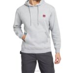 Men Midweight Pullover Hoody VZRN326 Light Gray Heather Wolverine - Image 2