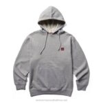 Men Midweight Pullover Hoody VZRN326 Light Gray Heather Wolverine