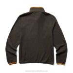 Men Polar Fleece 1/4 Zip VZRN293 Charcoal Wolverine - Image 2