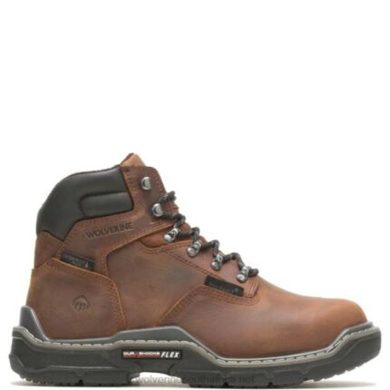 Men Raider DuraShocks Waterproof 6" Met-Guard Work Boot VZRN143 Peanut Wolverine