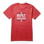 Men Ram Trucks Collection - Built for the Driven Short Sleeve Tee VZRN247 Red Heather Wolverine