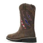 Men Rancher Claw Steel Toe Wellington VZRN92 Brown/Flag Wolverine - Image 3