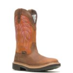 Men Rancher DuraShocks CarbonMax Wellington Work Boot VZRN126 Yellow/Orange Wolverine - Image 2