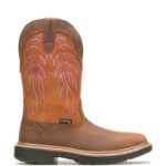 Men Rancher DuraShocks CarbonMax Wellington Work Boot VZRN126 Yellow/Orange Wolverine