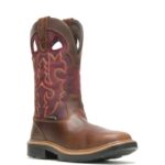 Men Rancher DuraShocks Steel Toe Wellington VZRN74 Red Wolverine - Image 2