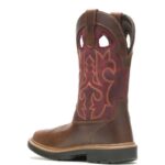 Men Rancher DuraShocks Steel Toe Wellington VZRN74 Red Wolverine - Image 3
