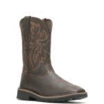 Men Rancher Square-Toe Steel-Toe Wellington VZRN116 Dk Brown/Rust Wolverine - Image 2